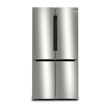 Bosch – Réfrigérateur américain 605L – 4 portes – Classe E – Dégivrage automatique – Congélateur bas 200L – KFN96VPEA