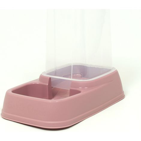 Dispenser Cibo/Acqua 8L Per Animali Modello 700086 Colore Rosa (1/4)