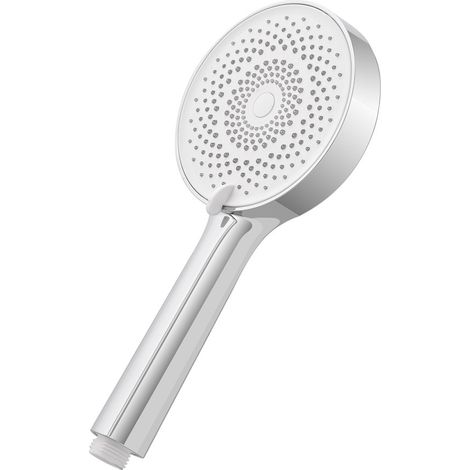 Doccetta tonda moderna 26cm cromo a tre getti in ABS anticalcare Hidra (1/3)