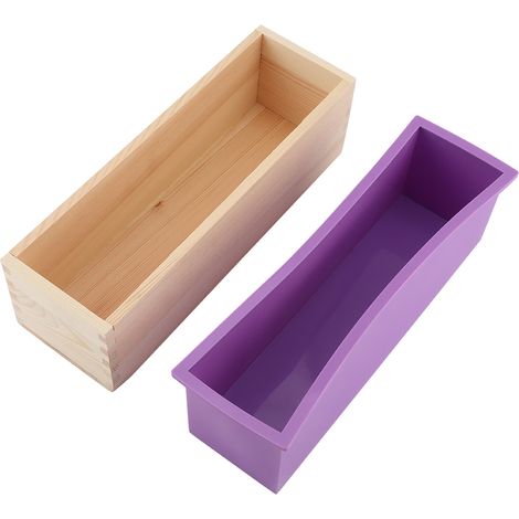 1200 ml rechteckige Silikon-Seifenform, DIY-Werkzeug zum Backen von Kuchen, Eis und Schokolade (1/5)