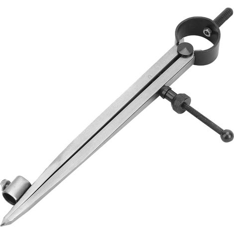 Boussole de Dessin Géométrique 100 Mm Scriber de Ligne de Séparation d'aile en Acier au Carbone avec Porte-crayon pour l'artisanat du Cuir et le Travail du Métal (150mm) (1/5)