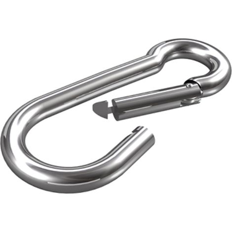 dörner + helmer 4915084 Edelstahlkarabiner 80 mm (1/2)