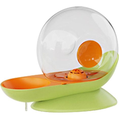 Abreuvoir pour chien 2,8 L en forme d'escargot, double filtre, grande capacité, remplissage automatique, alimentation sans fil, vert (1/5)