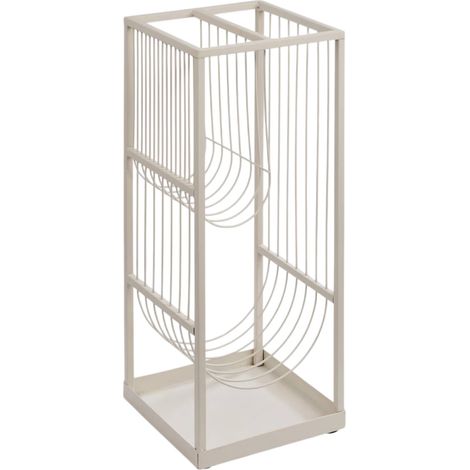 Porte-Parapluies en Métal "Metty" 50cm Beige (1/2)
