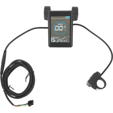 Wasserdichtes multifunktionales ABS-Farb-LCD-Bedienfeld für Fahrräder/Roller mit Fünf-Pin-Anschluss und Farb-LCD-Bildschirm zur Modifizierung von Fahrrädern/Rollern. (1/5)