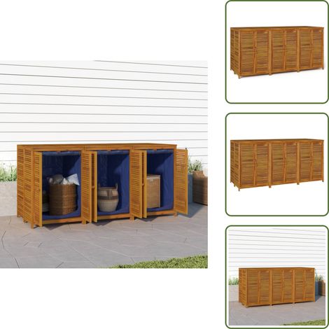 Contenitore in acacia - vidaXL Contenitore da Giardino 210x87x104 cm Legno Massello di Acacia -