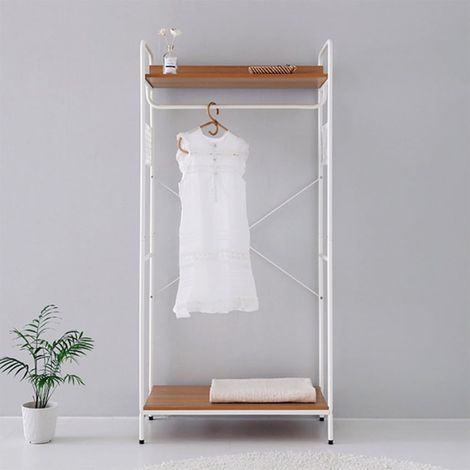 Garderobe offen weiß Metall Eingang Zimmer Otto Light