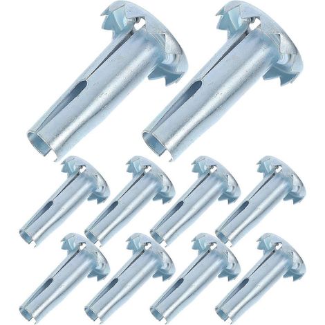 Lot de 10 manchons métalliques pour tiges de roulettes de meubles, inserts pour roulettes de chaises de bureau, manchons de rechange (1/5)