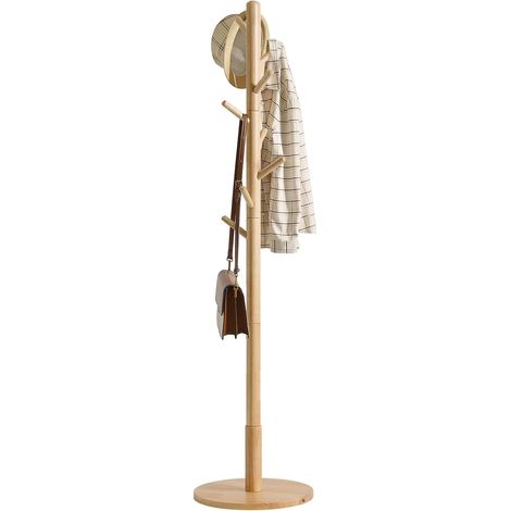 Porte-manteau,Portant à Vêtements en Bois,Naturelle WD-115 (1/5)