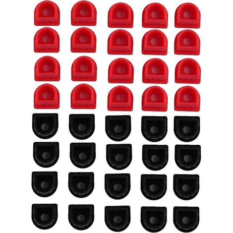 Cable con enchufe sólido de 40 polos, impermeable, rojo/negro, enchufe fijo, 50 A, material de protección del cable, terminales de enchufe fijos. (1/5)
