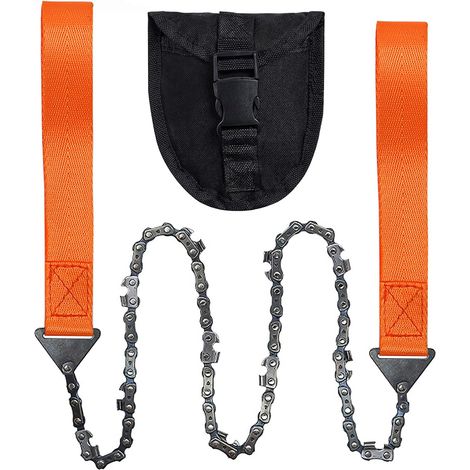 Hand Saw 11 Serrated Portable Chainsaw Chainsaw Hand Saw Folding Chain Saw Hand Saw Survival Pocket Chainsaw for Gardening Camping Survival Patio (1/5)