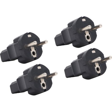 Adaptateur secteur professionnel EU vers C13 (4 prises) pour ordinateur portable et imprimante (prise UE, 100-250 V).