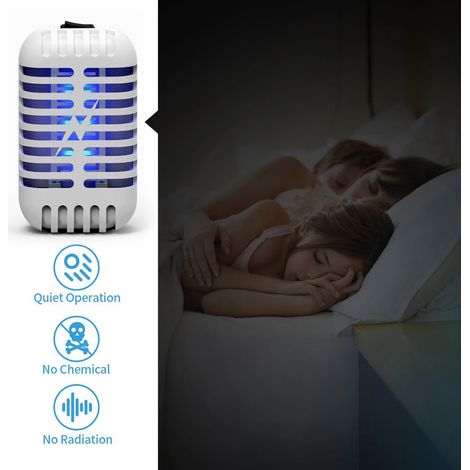 Mini lampe anti-moustiques pour la maison, tapette électrique silencieuse, fonctionnement silencieux, piège à insectes (1/5)
