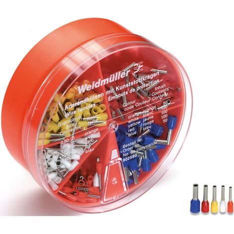 Weidmüller Sortiment Aderendhülsen H-BOX 0.5-2.5QMM T