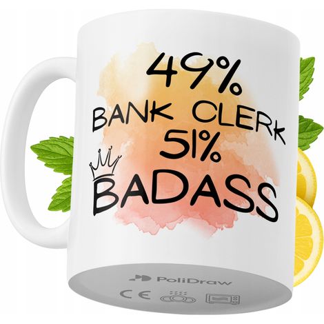 Lustige Kaffeetasse mit witzigem Textdesign für Bankangestellte – ideal für Geburtstage, Namenstage und Feiertage. Hochwertige Tasse für besondere Anlässe im Büro oder Homeoffice. Farbe: Weiß, 330 ml.