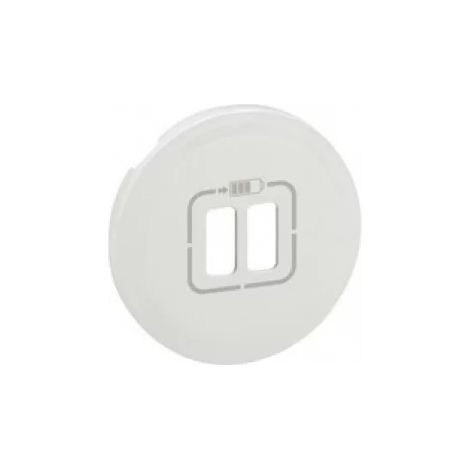 Legrand 068256 - White hubcap - Double socket for USB charger - Céliane