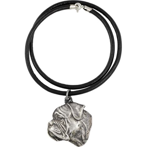 Collana con ciondolo per cani Bullmastiff, Bullmastiff IV, placcata in argento, per amanti dei cani, gioiello unico di Art-Dog (1/5)