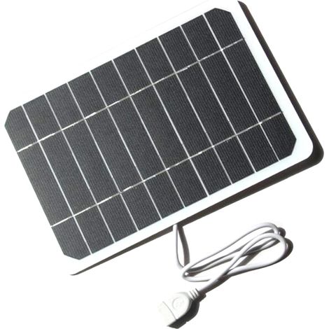 5W 5V petit panneau solaire avec USB DIY Monocristallin Silicon Cell Imperproof Camping Portable Portable For Bank Mobile Phone (1/4)