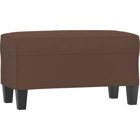 Banco/banqueta 70 x 35 x 41 cm material sintético marrón 020010495