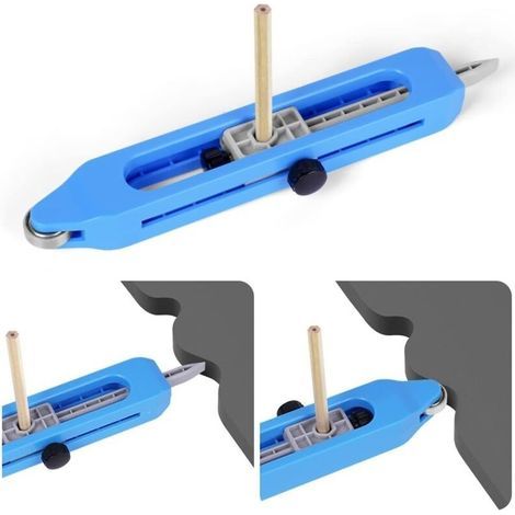 Contour Gauge with Lock, Profile Tool, Woodworking Measuring Ruler, Irregular Contour Duplicator Gauge Tools, Gift for Carpenter (Improvement) (1/5)