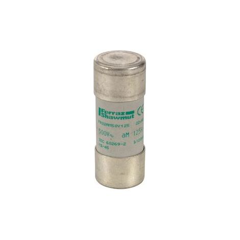 fusible cartouche - 22 x 58 - am - 125a - sans indicateur - 500v - boite de 10 - mersen j218209