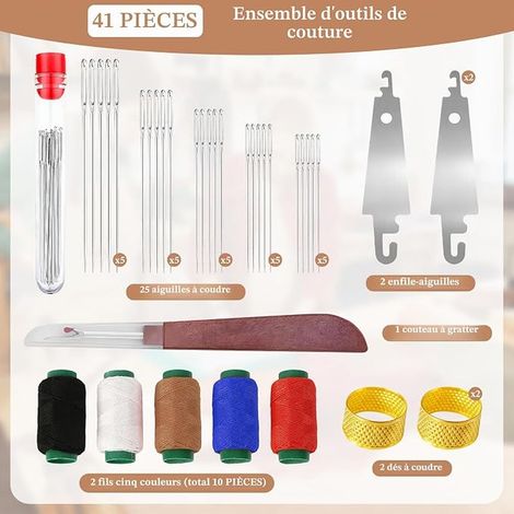 Sewing Needles, Sewing Machine Needles, Sewing Kit, Steel Needles, Threader (1/3)