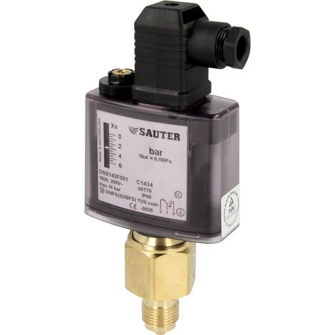 Pressostat Sauter DSB 143, 0,3 à 6 bar successeur pour DSA 43