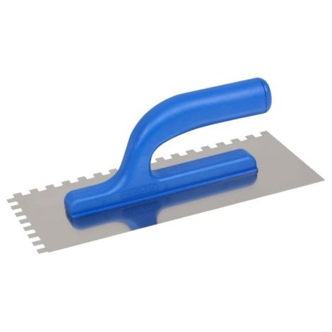 Kubala platoir denté en acier inoxydable 130x270mm 4x4mm