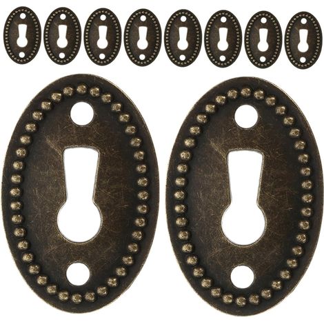 BETOOKY Lot de 10 cache-serrures ovales en alliage zinc pour murs (1/5)