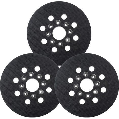 Lot de 3 patins de ponçage de rechange pour ponceuse orbitale Bosch ROS20VS, ROS20VSC, ROS20VSK, ROS20, ROS10, crochet et boucle pour Bosch RS035 et RS034 (1/5)