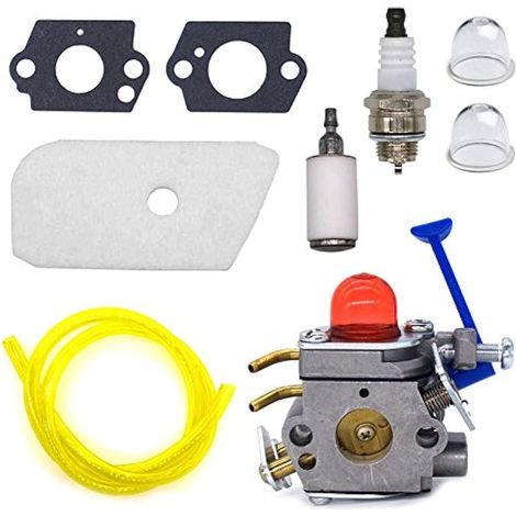 Compatible avec le kit de carburateur pour débroussailleuse Husqvarna 128C 128L 128LD 128R 128RJ 128CD 128LDX 545081848 C1Q-W40A Carb (1/4)