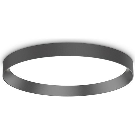 Ideal Lux Plafoniera moderna FLY 1 luce LED integrato nero alluminio