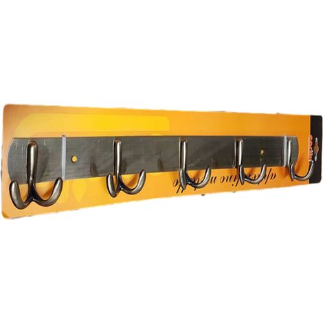 TRADE SHOP - Attaccapanni Appendi Abiti Asciugamani Parete Ottone Antico 5 Posti Doppio -