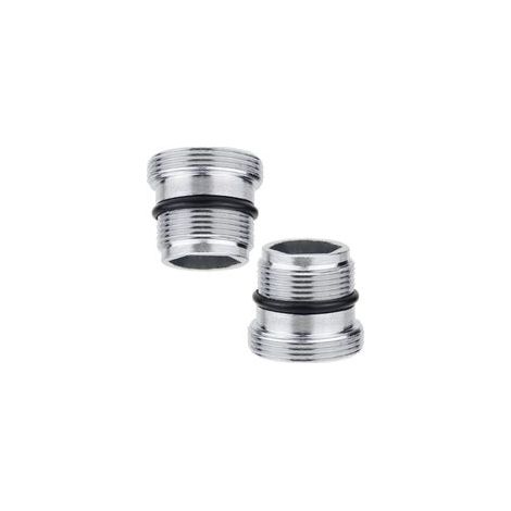 Adaptateur de robinet 2 pièces M18,5 à M22 filetage mâle connecteur de robinet en métal pour connecter les aérateurs au robinet adaptateur de filetage en laiton pour filtres à eau à filetage (1/5)