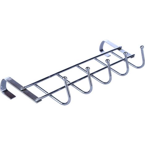Estante de almacenamiento para colgar en la puerta, organizador de ganchos, perchero de cocina - Crezuo