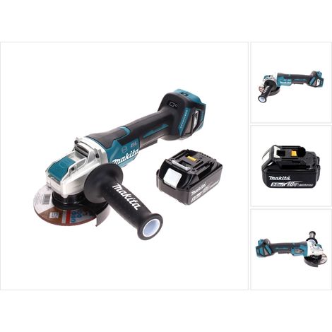 Makita DGA 519 T1 Akku Winkelschleifer 18 V 125 mm Brushless X-Lock + 1x Akku 5,0 Ah - ohne Ladegerät (1/5)