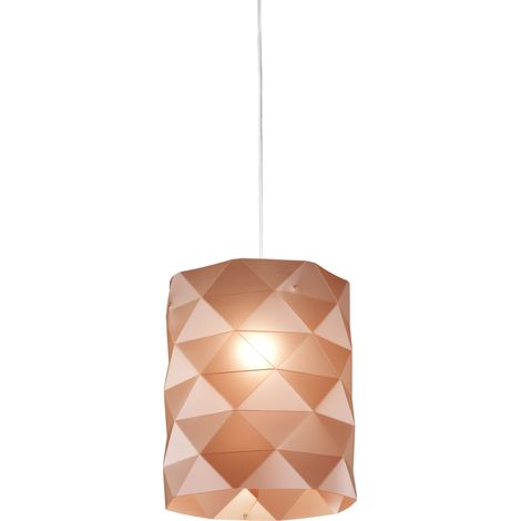 Sospensione Moderna Prisma Polilux ® Rame E Metallo Cromo 1 Luce E27 D27Cm (1/2)