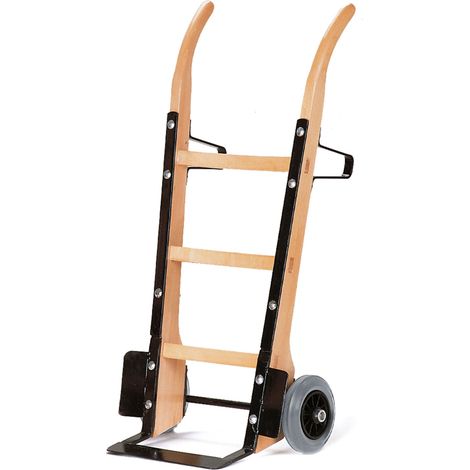 Rollcart Holzsackkarre -121- aus Buchenholz Luft 370x140mm Stahlblechschaufel mit Beschlag über Gesamthöhe