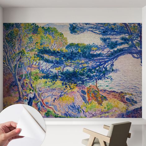 Carta da parati autoadesiva - fotomurale - decorazione parete - murale - adesivo da muro - Paesaggio impressionista 152x104 cm (1/5)