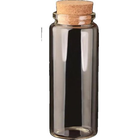 Botellas de vidrio con tapón, de varias capacidades, ideales para manualidades y regalos, 150 ml. (1/2)
