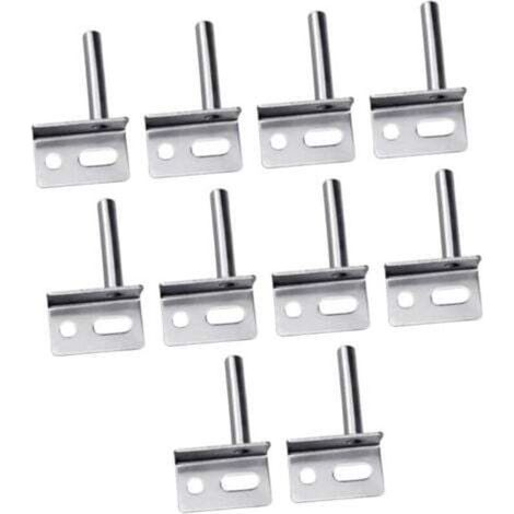 10 pièces Charnières Lourdes pour Porte Bois Charnière Pivot Finition Argentée Installation Facile Usage Polyvalent pour Portes Intérieures et Commerciales