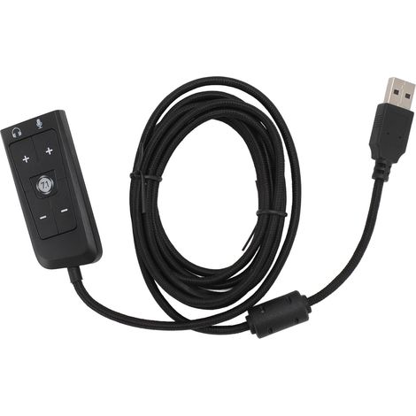 Adaptateur de Carte Son USB vers Prise Jack 3,5 Mm avec Prise Casque et Microphone (1/5)