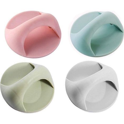Adhesive Sliding Door Handle 8PCS Self Adhesive Safety Handle Auxiliary Handle For Window Cupboard Drawer Cabinet Auxiliary Reco.ukigerator (Blue Green Pink White) (1/5)