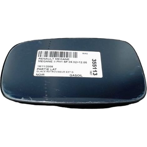 [PRODUIT D'OCCASION] Glace Retroviseur Exterieur G RENAULT Megane II Ph1 02-05 ♻️ Ref Oe. 7701054752 - Garantie à vie (1/3)