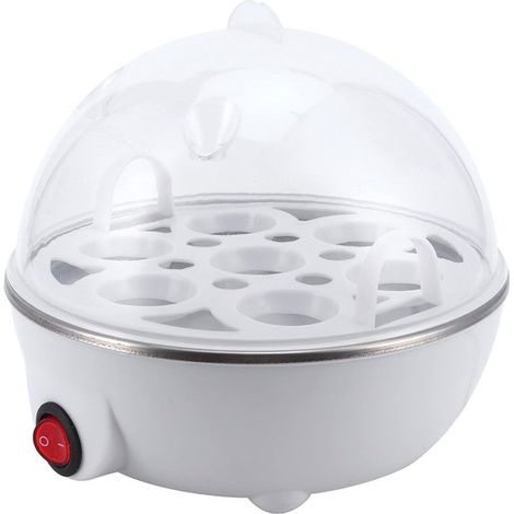 Cocedor de huevos rápido - cocedor de huevos eléctrico, capacidad para 7 huevos, mini cocedor de huevos al vapor Wilderer para la cocina (UE) (1/5)