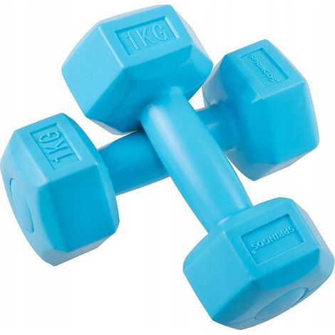 Manubri bituminosi 2x1 KG set di pesi manubri per esercizi di fitness fissi (1/5)