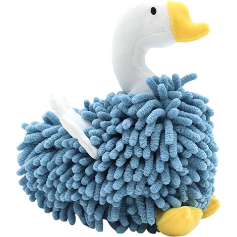 Hand Towels, Swan Shape Puff Towel, Plush Absorbent Design, Decorative Multifunction Use, Soft Hanging Drying Ball for Bathroom, Kitchen, Wipe Accessory, 8.66x7.87x3.94 inches (1/5)