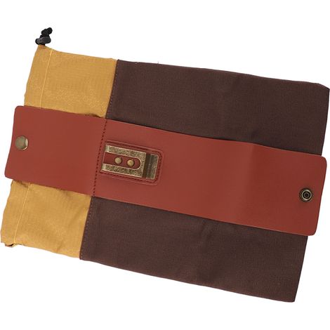 Sac de cueillette en toile et cuir, à suspendre à la taille, pour la récolte des fruits, portable et résistant à l'abrasion, marron