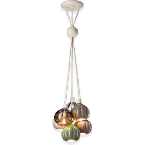DECO' AFOXE C2658, Plafonnier à Suspension en Céramique et Verre, (1/2)