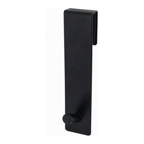 Gancio Per Box Doccia Appendi Asciugamano Accappatoio Bagno 4x13.5 Cm Nero 87769 (1/5)